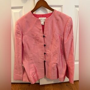 Oscar De La Renta Pink Jacket Size 14